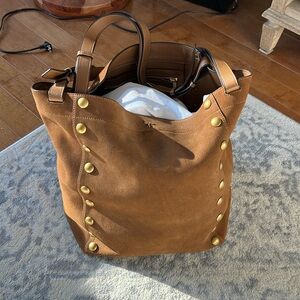 Tory Burch Rowan suede oversized tote